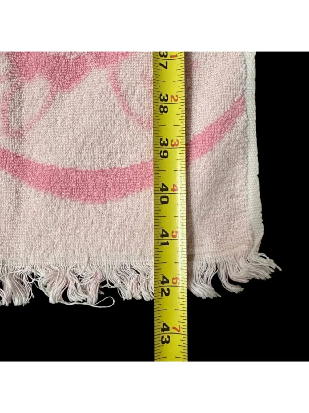 Vintage Bath Towel Washcloth Set Floral Pink Rose Flowers Cottage Romantic Retro